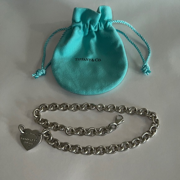 Tiffany & Co. Jewelry Authentic Return To Tiffany Heart Tag Chain